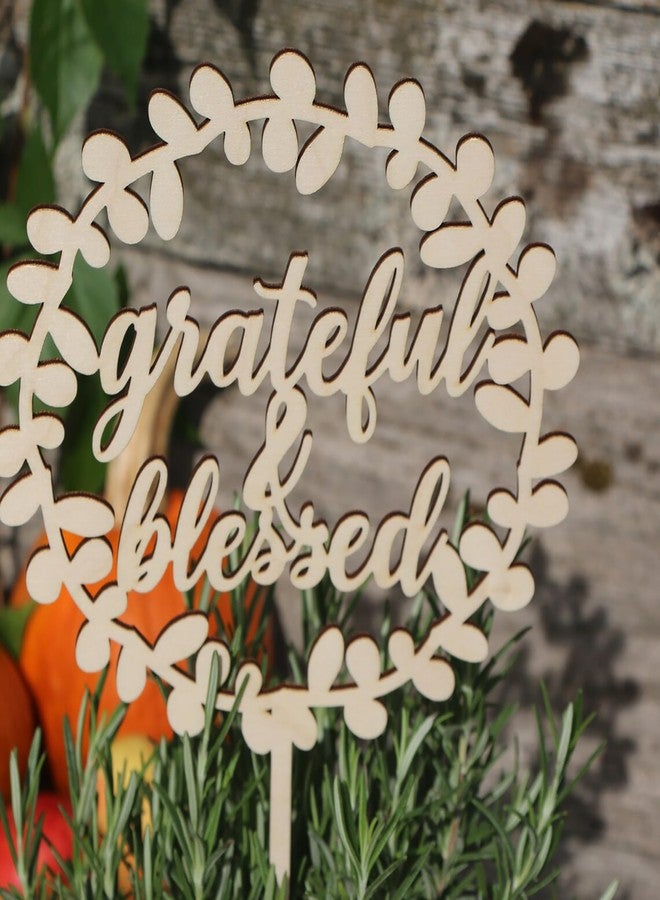 Cliths Wooden Thanksgiving Table Topper Rustic Thanksgiving Table Decor Custom Cake Topper Names Topper DIY Craft Gift for Bride & Groom - Image 4